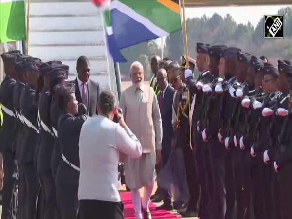 PM Modi lands in South Africa to attend BRICS Summit; receives traditional welcome