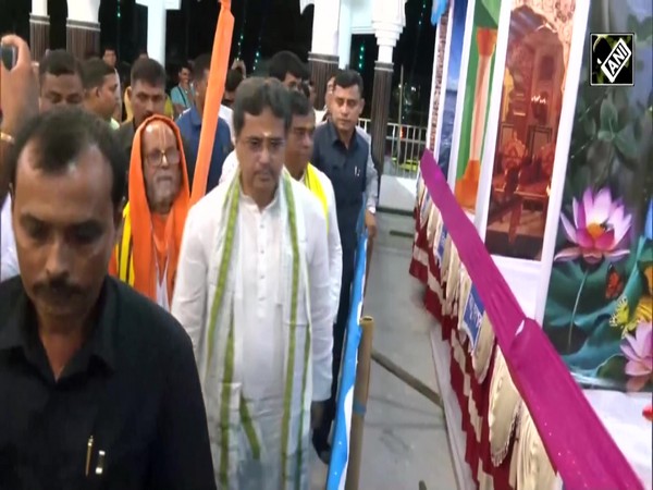 Tripura CM Manik Saha inaugurates Janmashtami celebrations at Shree Krishna Mandir in Agartala
