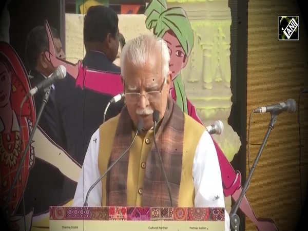 Haryana CM Manohar Lal Khattar inaugurates Surajkund Handicraft Fair in Faridabad