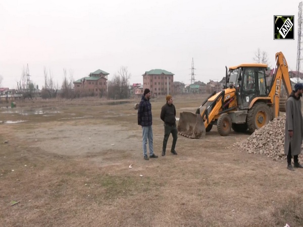 SSB constructs cricket pitch for youth at Govt Degree College Bemina in Srinagar